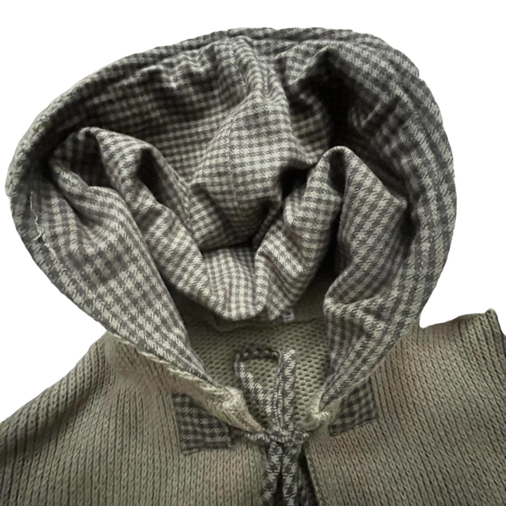 1970’s Italian Hooded Tie Front Sweater, Long Hooded Open Front Sweater,‎ S/M - Picture 9 of 10